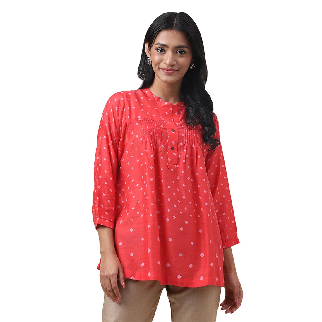 Fabindia WomenS Relaxed Fit Top (20068798_Red