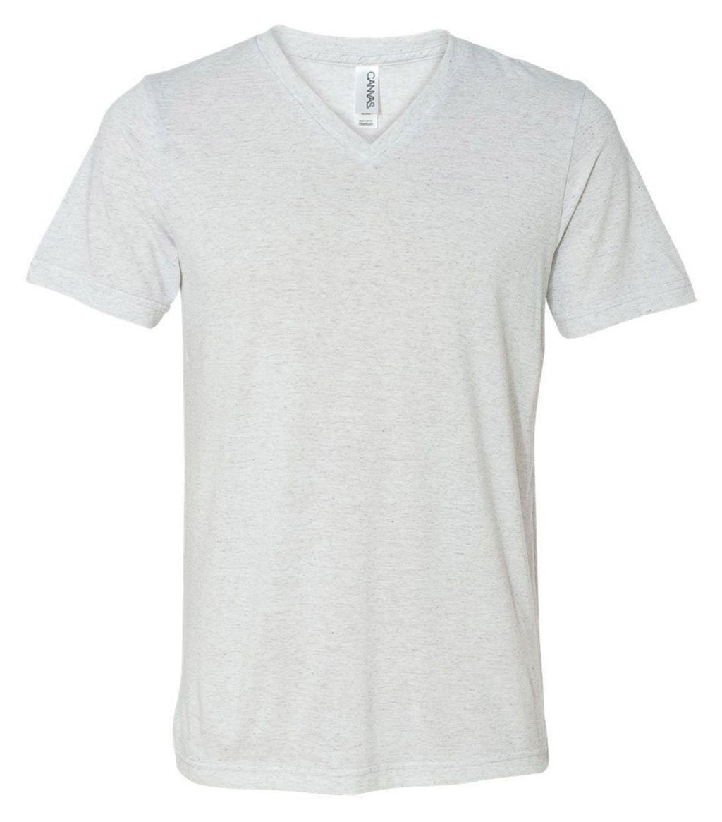 Unisex Triblend V-Neck T-Shirt - BLUE TRIBLEND - S(D0102H7WXNJ)