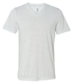Unisex Triblend V-Neck T-Shirt - BLUE TRIBLEND - S(D0102H7WXNJ)