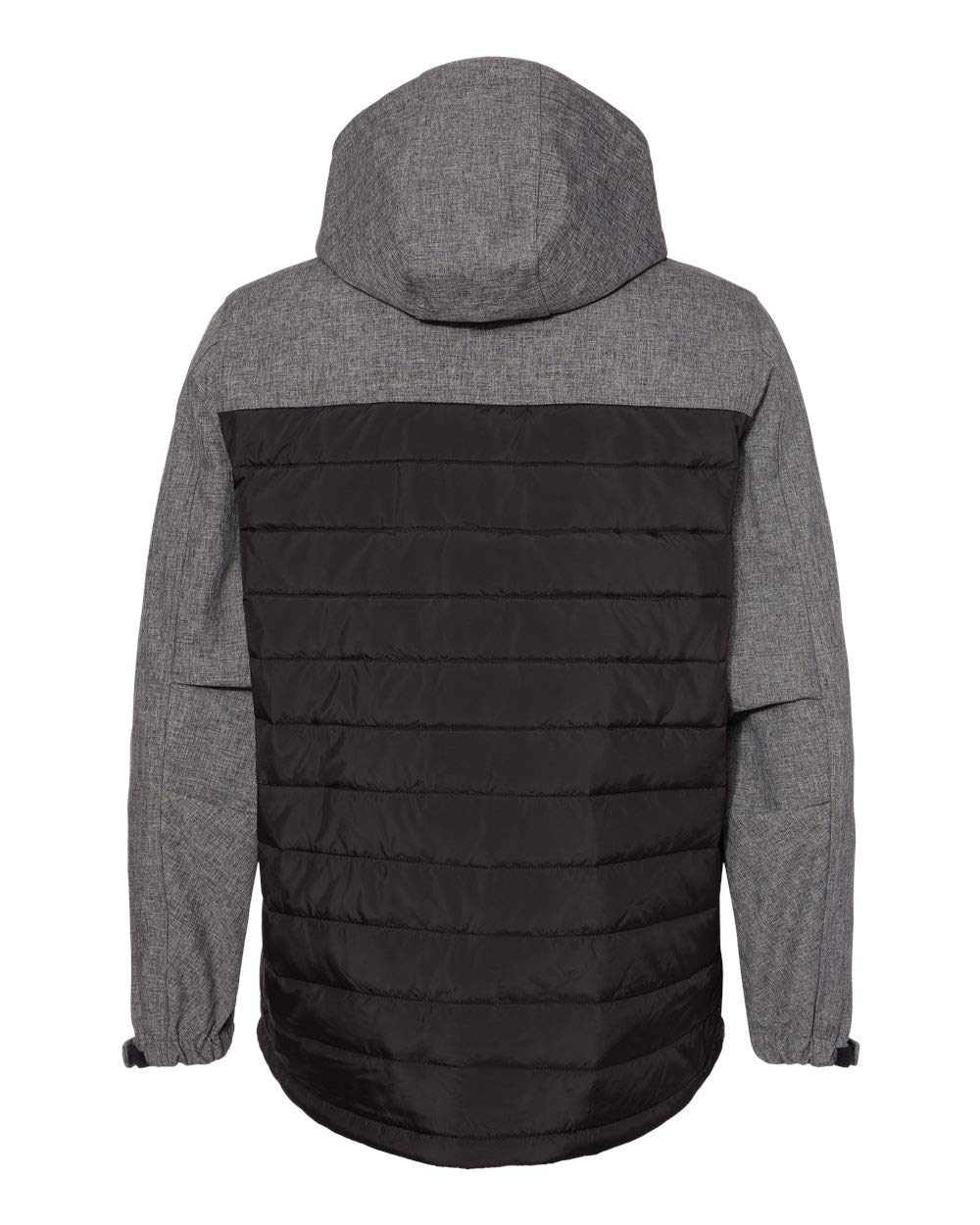 Mens Pinnacle Puffer Body Softshell Hooded Jacket - BLAcK - S(D0102H78MZ8)