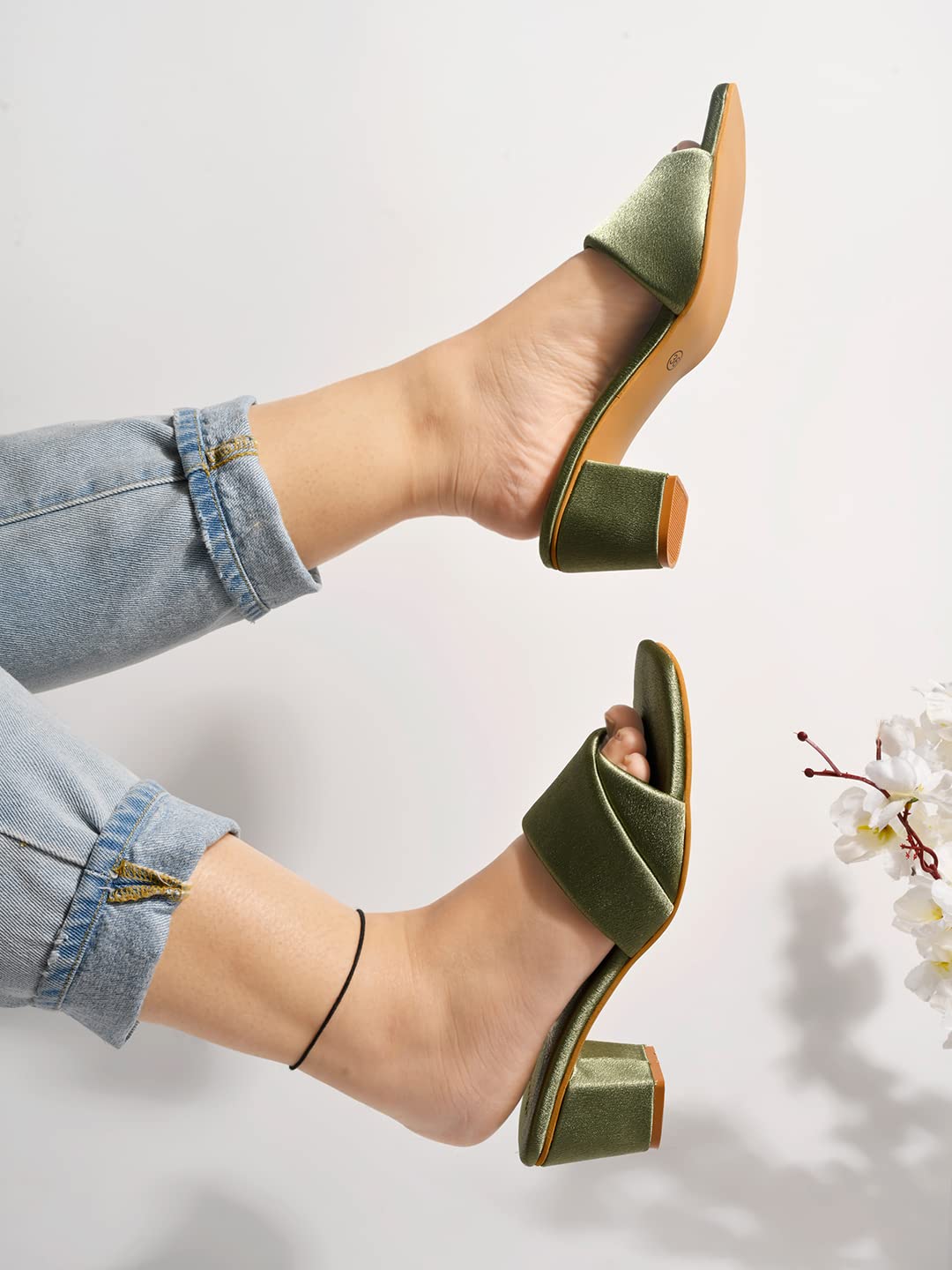 Shoetopia Stylish Solid Block Heels for Women & Girls