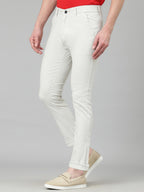 AVANOVA Mens Solid Linen Off White Trousers Light Business Style Slightly Stretch Straight Leg Pants for Outdoor Casual Daily T
