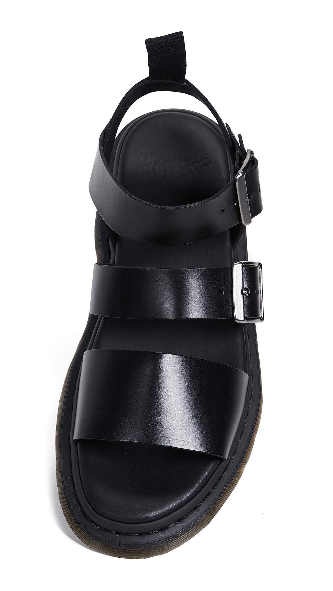 Dr. Martens mens Gryphon Gladiator Sandal, Black, 10-10.5 US