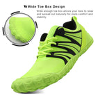 Oranginer Men's Barefoot Running Shoes Minimalist Big Toe Box Zero Drop Shoes for Men Green Size 11