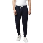 Rigo Relaxed and Regular Fit Printed Cotton Jogger Pants for Men | Track Pant for Men | Lower for Men Blue