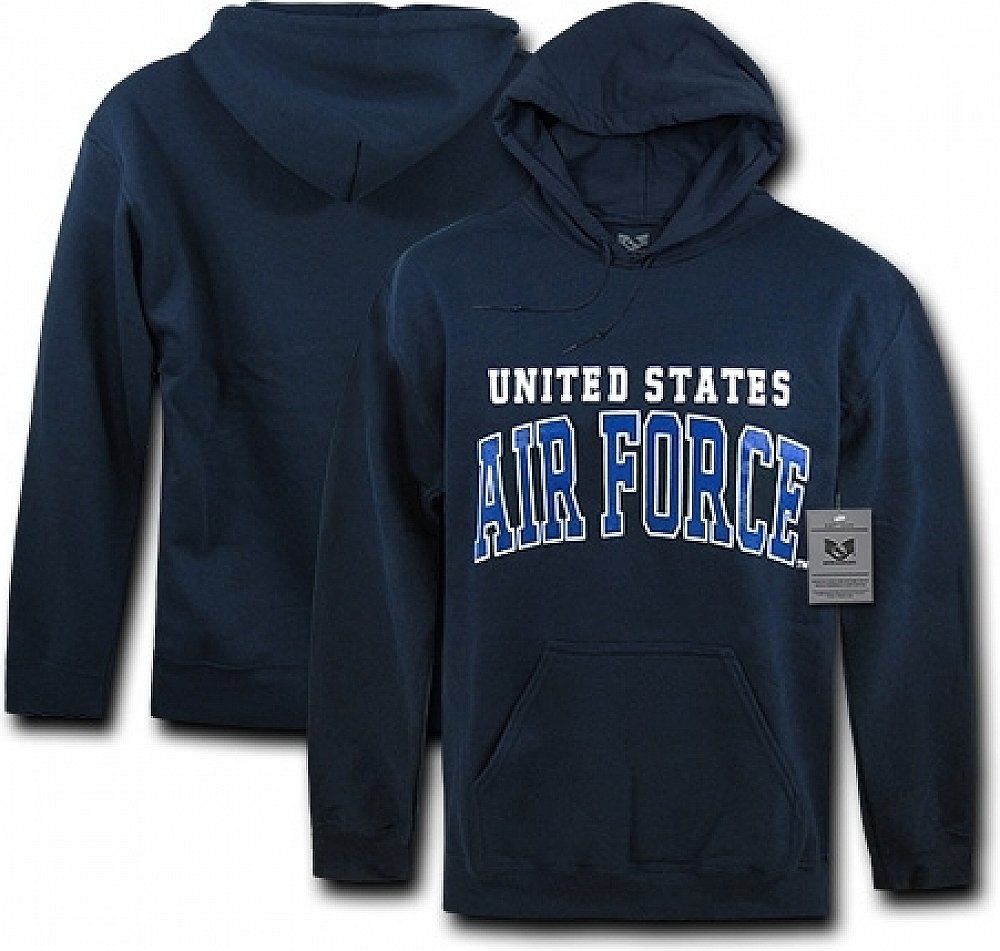 Pullover Hoodie, US Air Force, Navy, 2X