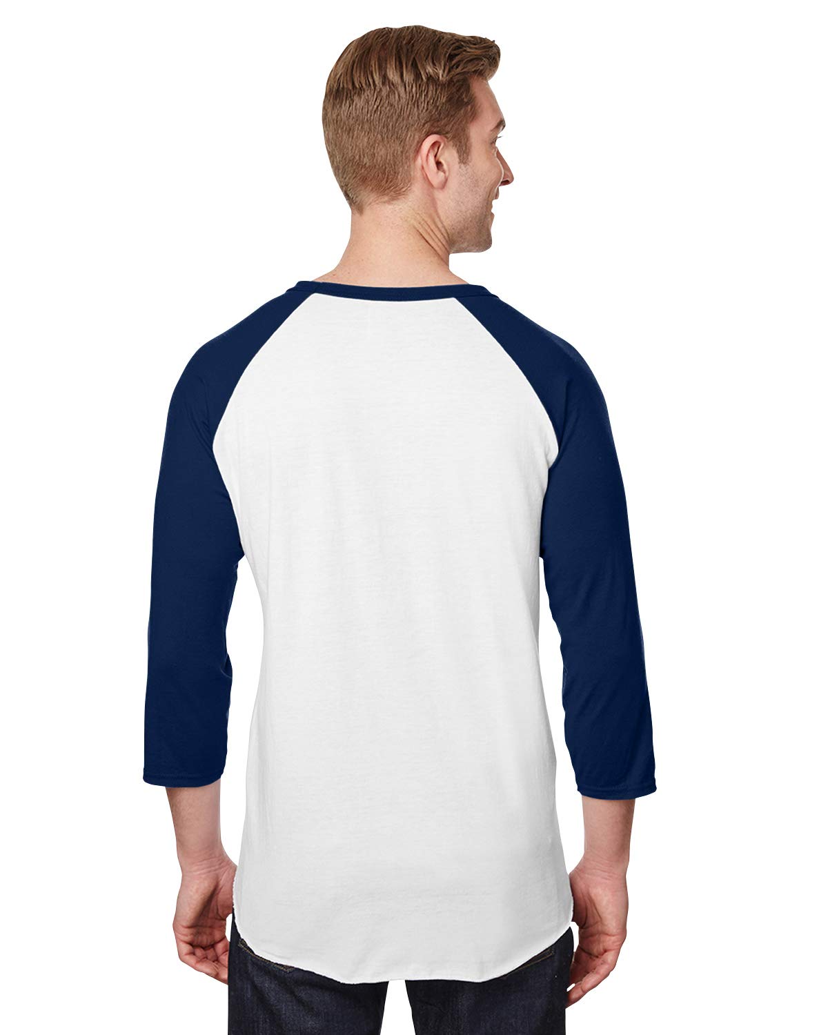 Unisex Premium Blend Ring-Spun 34 Sleeve Raglan T-Shirt - WHITE cHAR HTHR - 3XL(D0102H7M0S8)