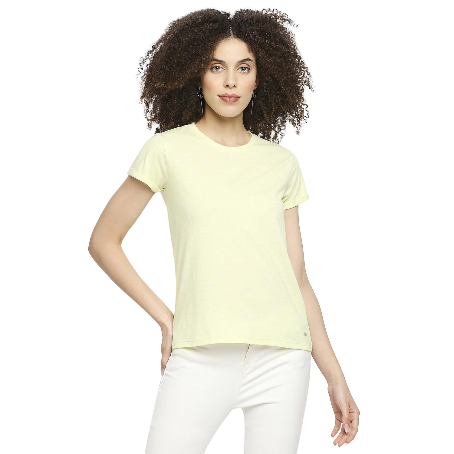 Pepe Jeans WomenS Regular Fit Solid T-Shirts