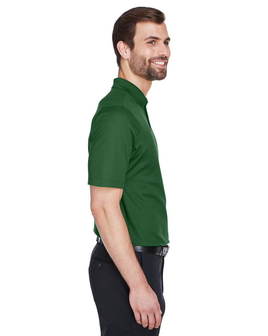 crownLux PerformanceMens Plaited Polo - gRAPHITE - 2XL(D0102H7NSK8)
