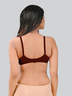 Lux Venus Full Coverage Paded Bra Maroon