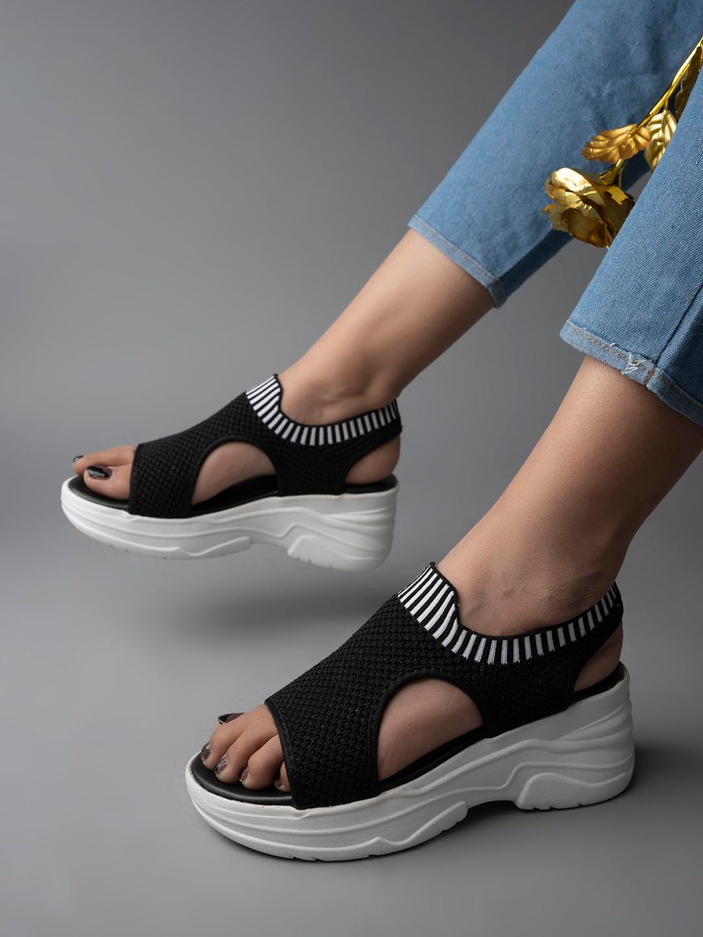 Shoetopia Flatforms Sandals For Women & Girls