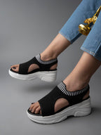 Shoetopia Flatforms Sandals For Women & Girls