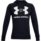 Under Armour Mens Rival Fleece Big Logo Hoodie , Black (001)/Onyx White , 4X-Large