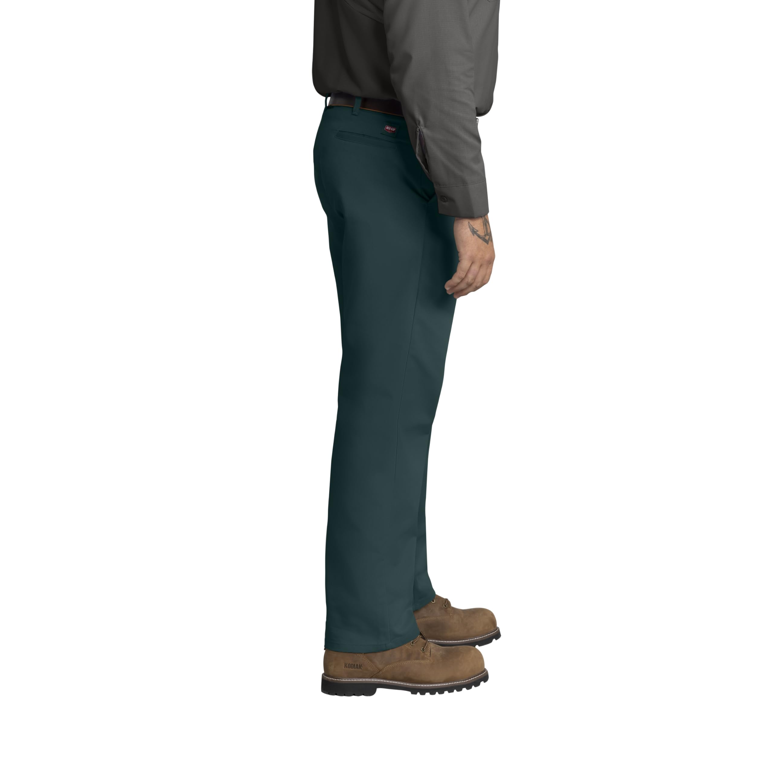 Red Kap mens Stain Resistant, Flat Front Work Utility Pants, Spruce green, 44W x 32L US