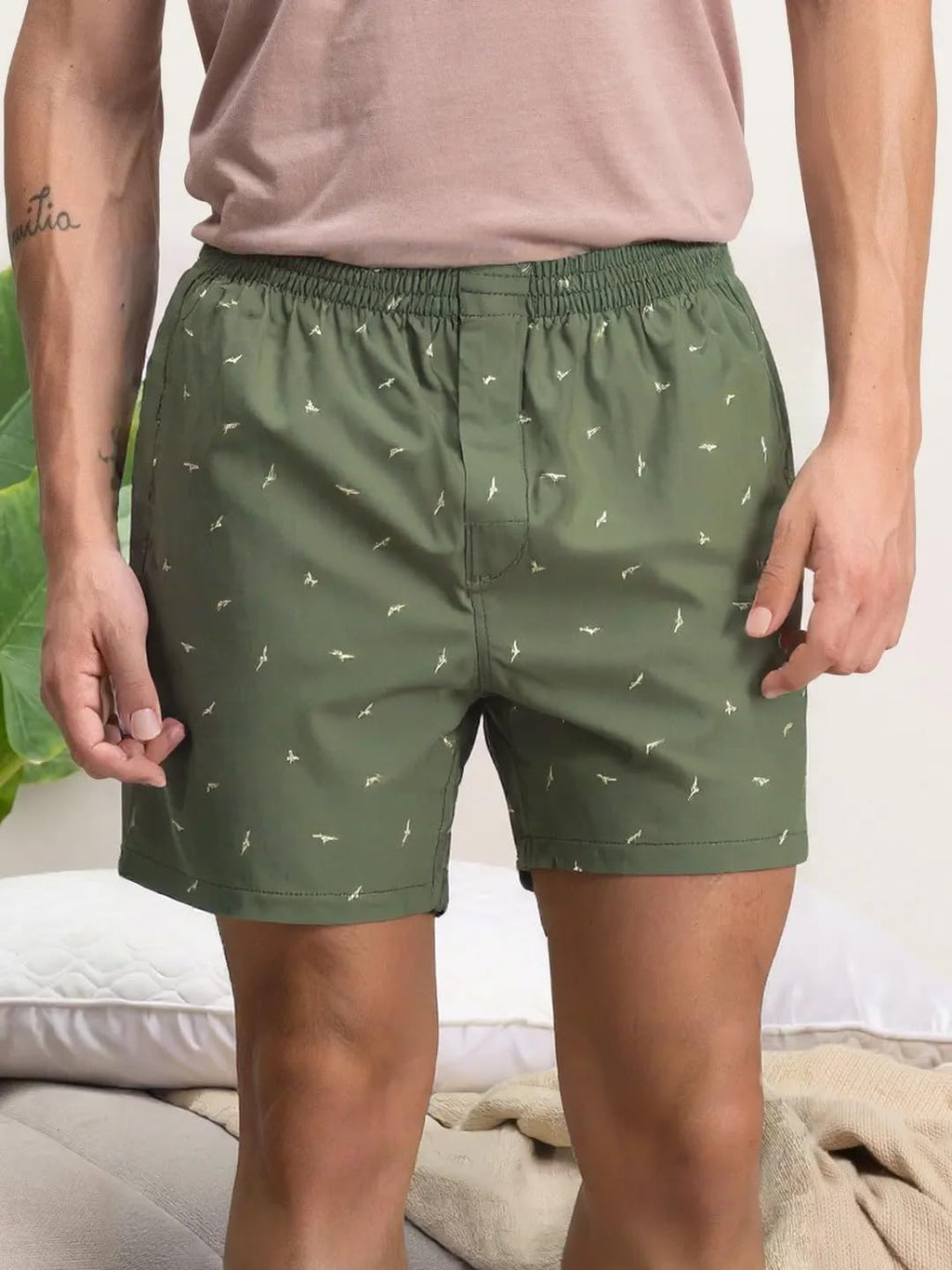 Lymio MenS Cotton Printed Boxer Casual | Underwear | Half Short Pant-Regular Fit With Back Pocket | Available In Combo Pack Of