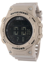 Invicta Racing Men 52mm Plastic Light Brown Black dial Electronic Digital