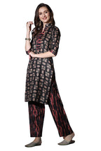 Dhruvi Trendz Women Cotton Blend Kurties Regular Fit Casual Fancy (Dt-K2703_Black_L)