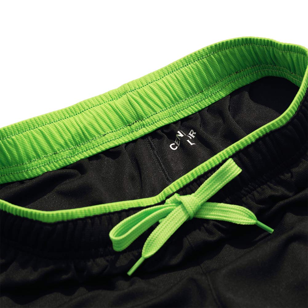 CENFOR Men's Sweatpant with Pockets Open Bottom Athletic Pants for Jogging, Workout, Gym, Running, Hiking, Training(Black,L)