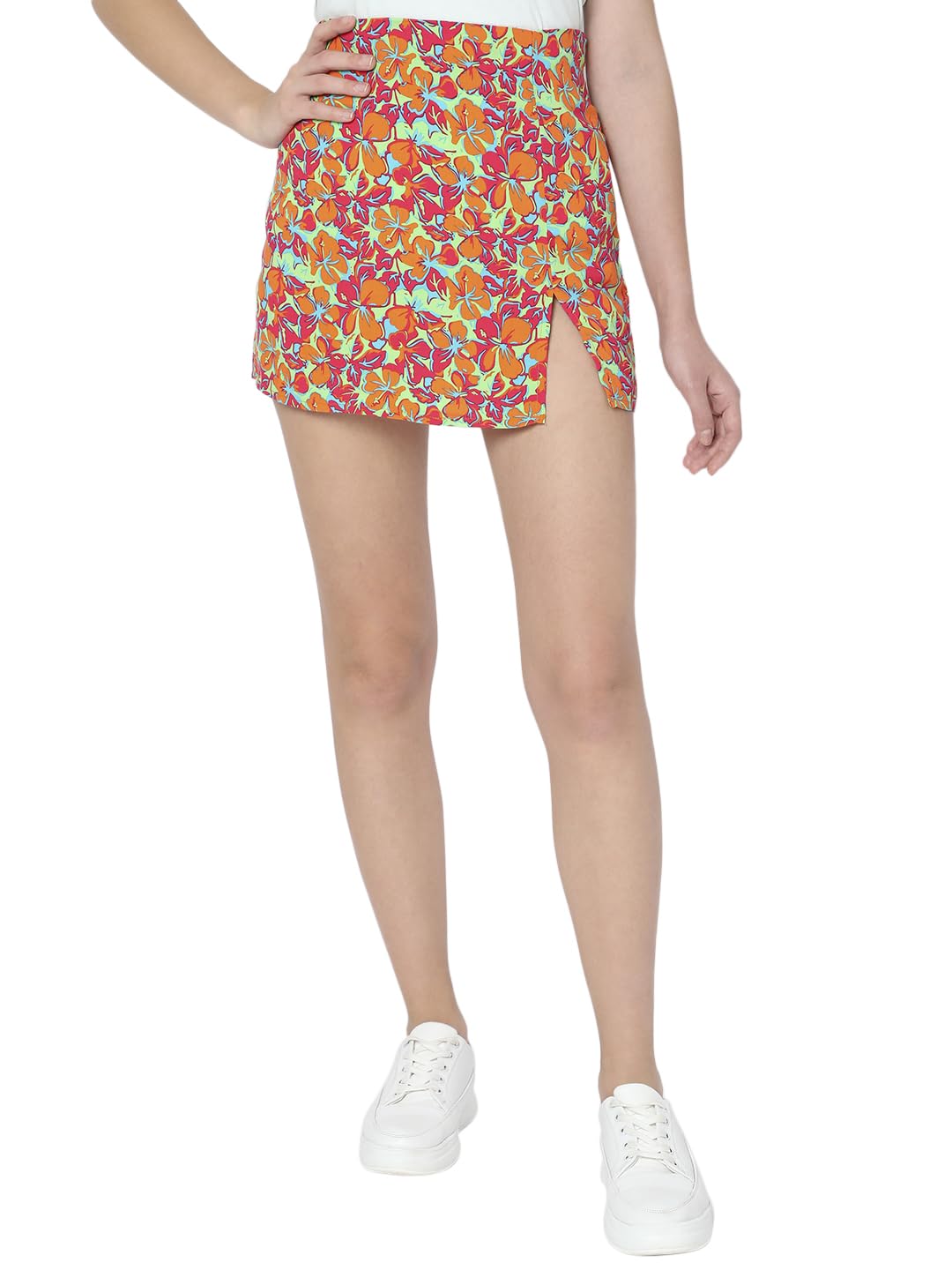 Vero Moda Slim Fit Skirt (10296563_Orange Peel_M)