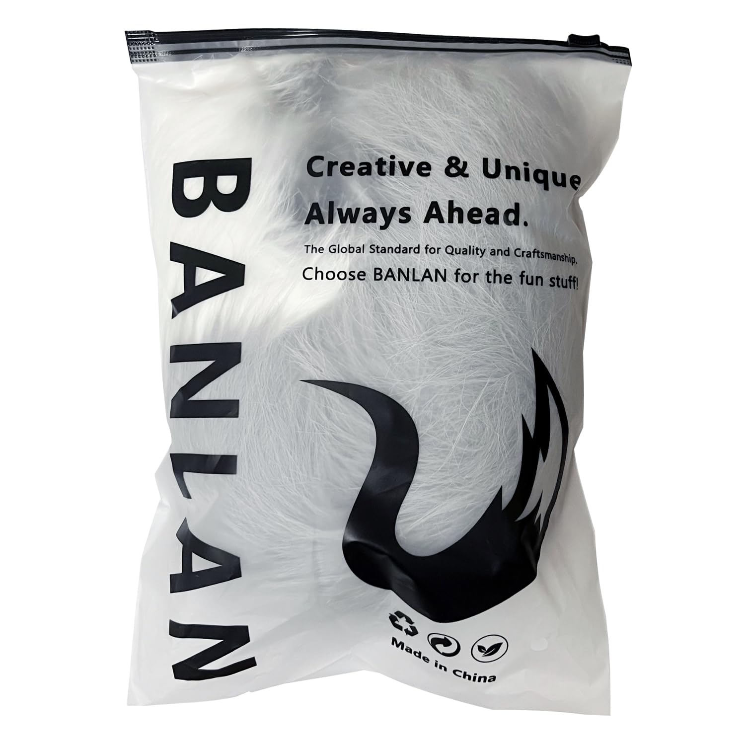 BANLAN Faux Fur Fox Costume Cat Tail Cosplay Halloween Christmas Party Costume One Size