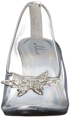 Morris Costumes HA305C10 Womens Princess Glass Slipper Shoes  Clear - Size 10