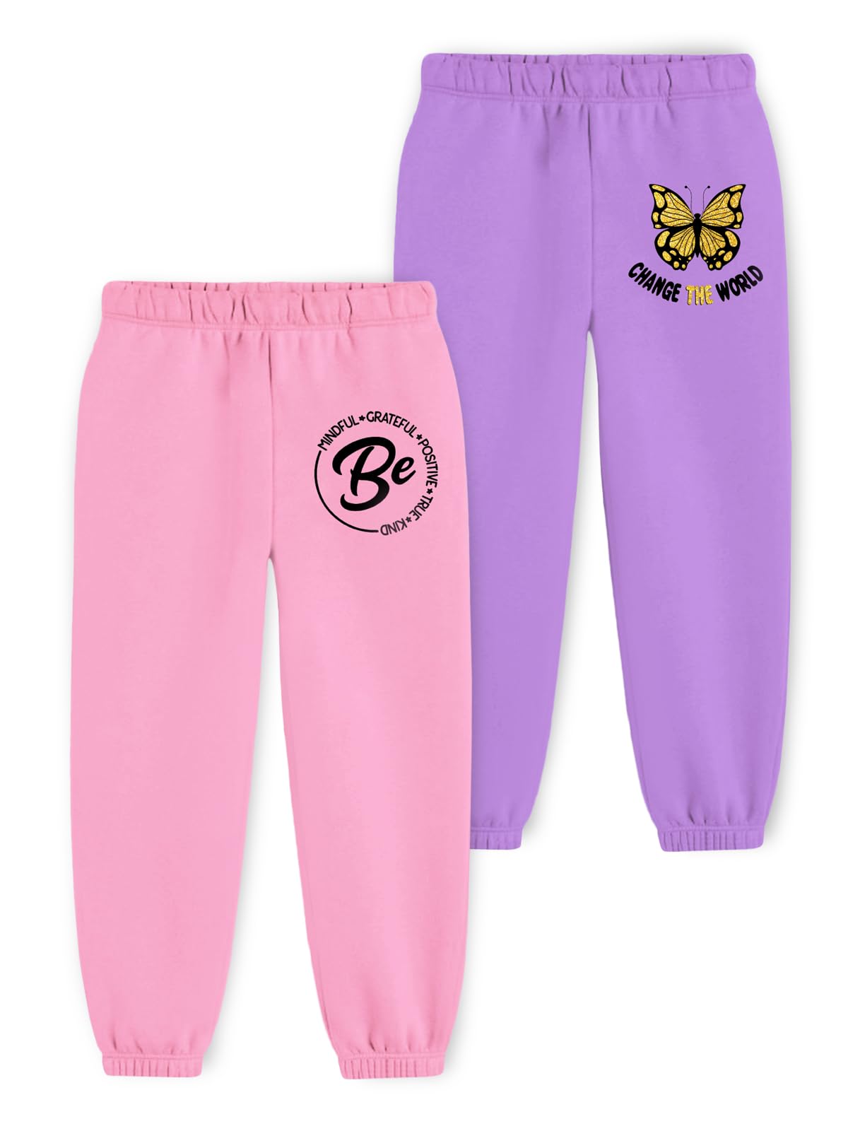 Trampoline Kids Cotton Trackpants Pack Of 2 | Soft Waistband & Side Pockets | Vibrant Printed Joggers For Boys & Girls Of 1314  13-14