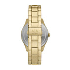 A|X Armani Exchange Men's Multifunction Gold-Tone Stainless Steel Bracelet Watch (Model: AX1875)