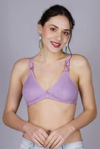 Fabme WomenS Cotton Seamless Nursing Bra (Br0219_Lavender_38)