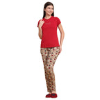 Sweet Dreams Women Solid Pyjama Set