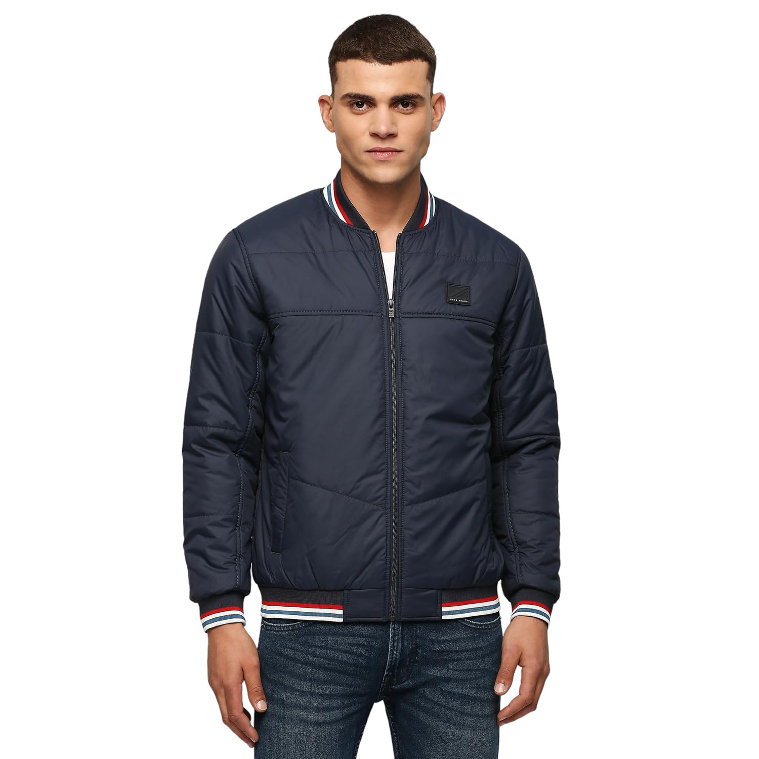 Navy Wadded Kamachi Fit Jacket
