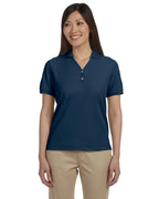 Ladies Pima Piqu Y-collar Polo - WHITE - XS(D0102H7Y7J6)