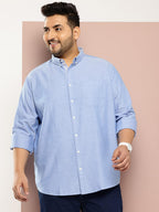 Thomas Scott Mens | Plus Size | Regular Fit | Long Sleeves | Button-Down Collar | Oxford Fabric | Casual | Shirts for Men (TS14