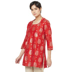 Fabindia Women Silk Cutwork Tunic Cotton