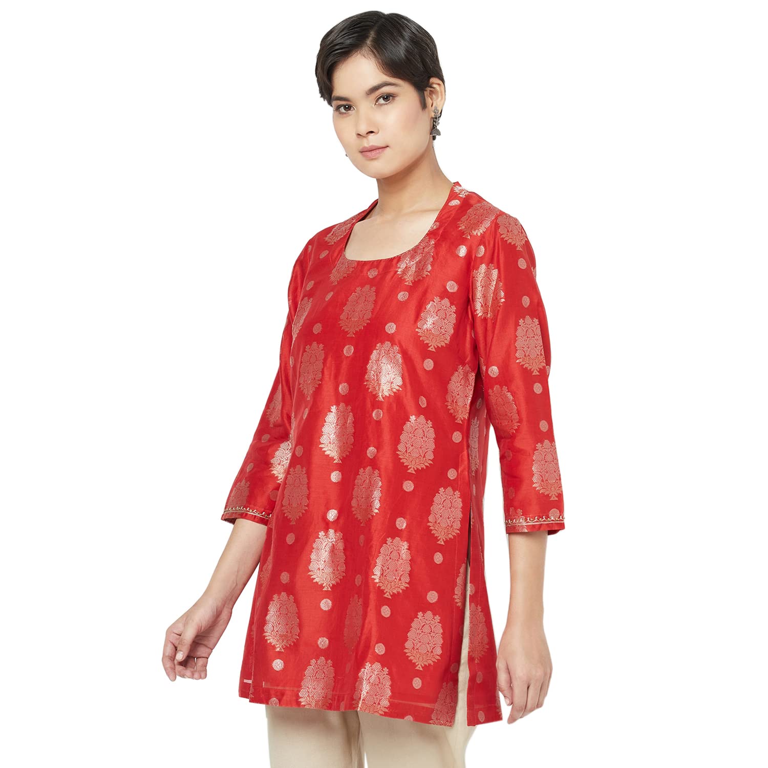 Fabindia Women Silk Cutwork Tunic Cotton