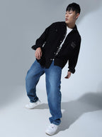 Hubberholme Men Blue Cotton Tapered Fit Mid-Rise Jeans