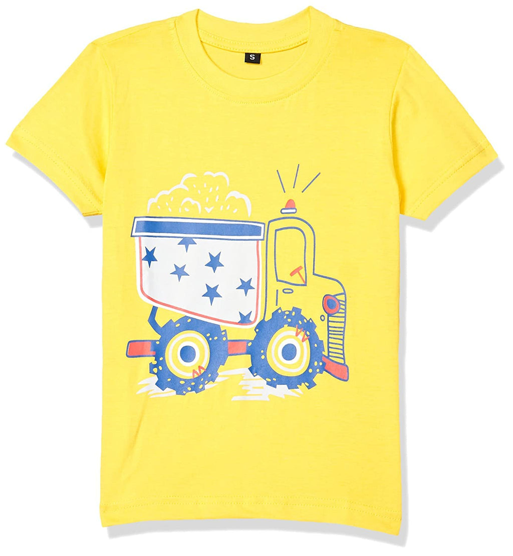 T2F Boys Cotton Solid Regular Fit T-Shirt (Pack of 3)
