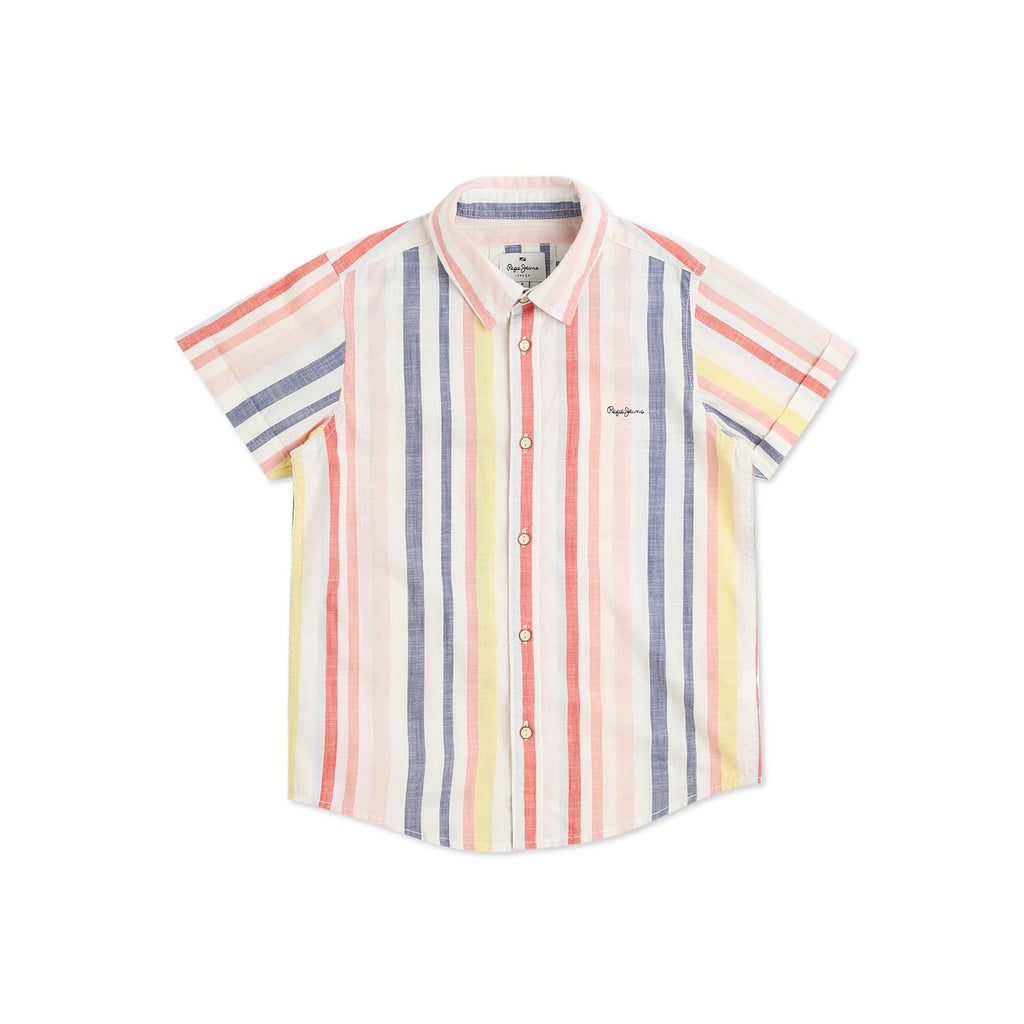 Pepe Jeans Boys Regular Fit Striped Shirts Multicolour