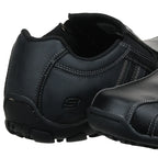 Skechers Mens Loafers-shoes, Black Leather, 13 US