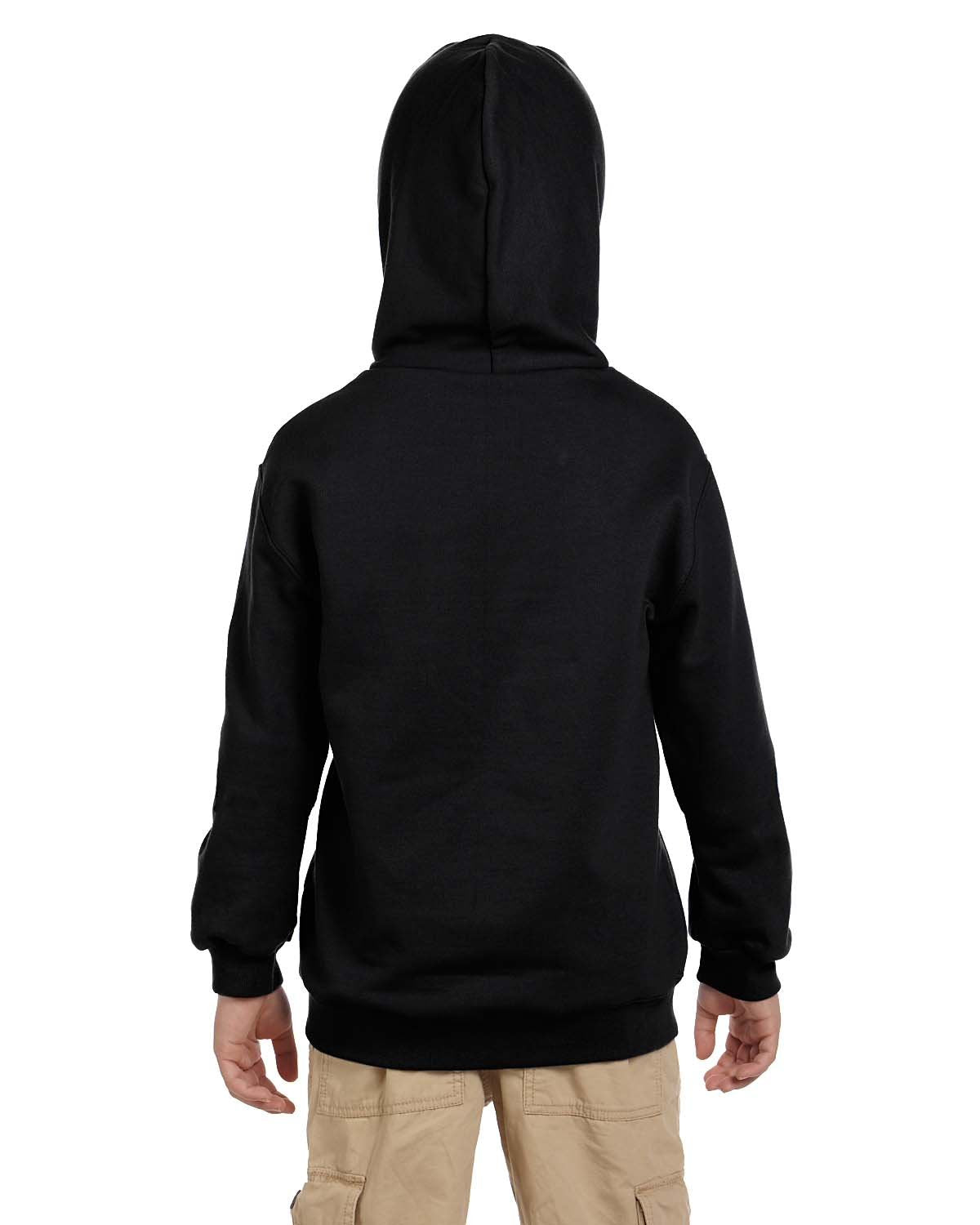 Youth Powerblend Pullover Hooded Sweatshirt - BLAcK - S(D0102HI3FA7)