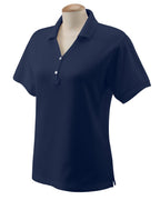 Ladies Pima Piqu Y-collar Polo - WHITE - XS(D0102H7Y7cX)