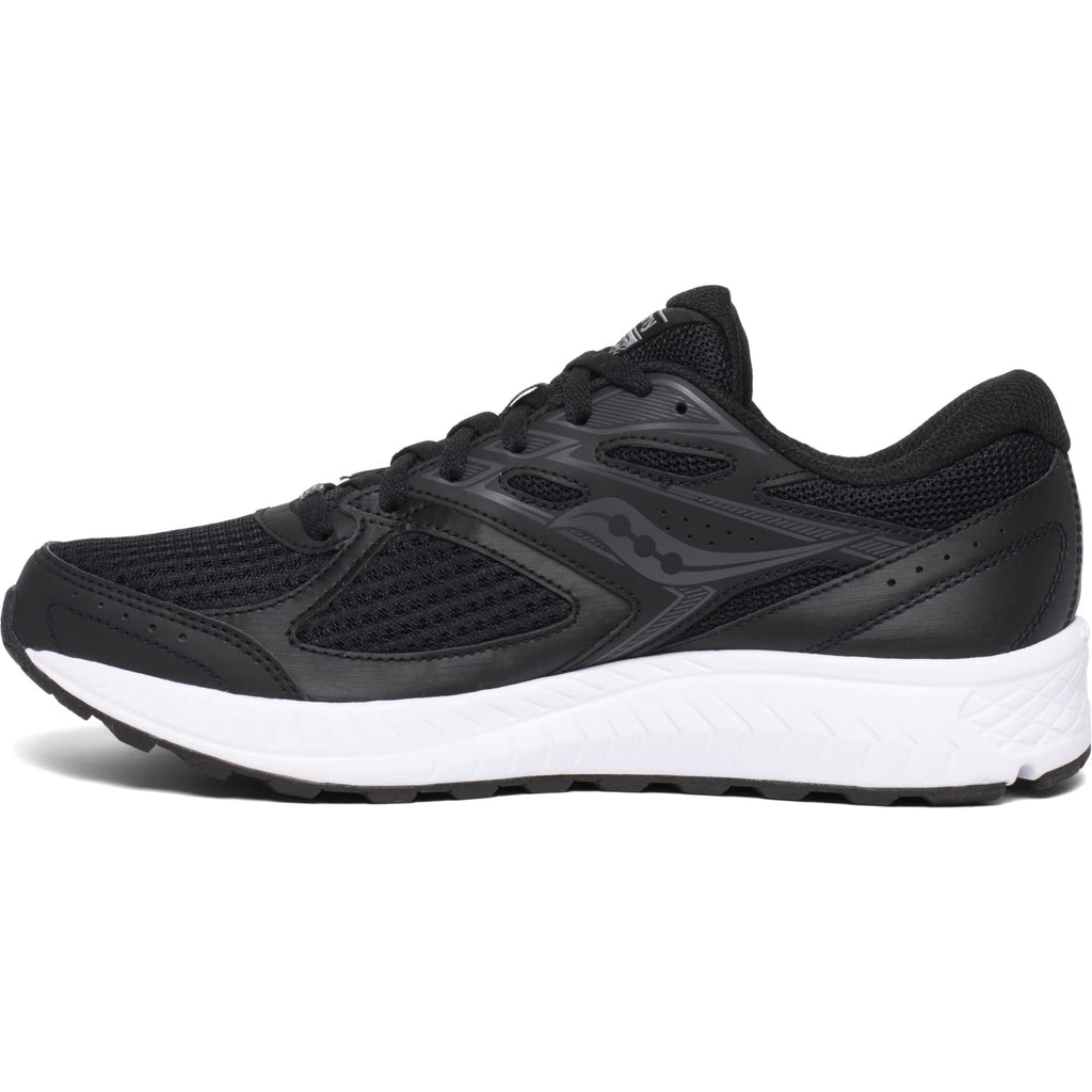 Saucony Men's Cohesion 13 Walking Shoe, Black | White, 10 W US