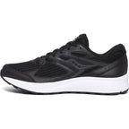 Saucony Men's Cohesion 13 Walking Shoe, Black | White, 10 W US