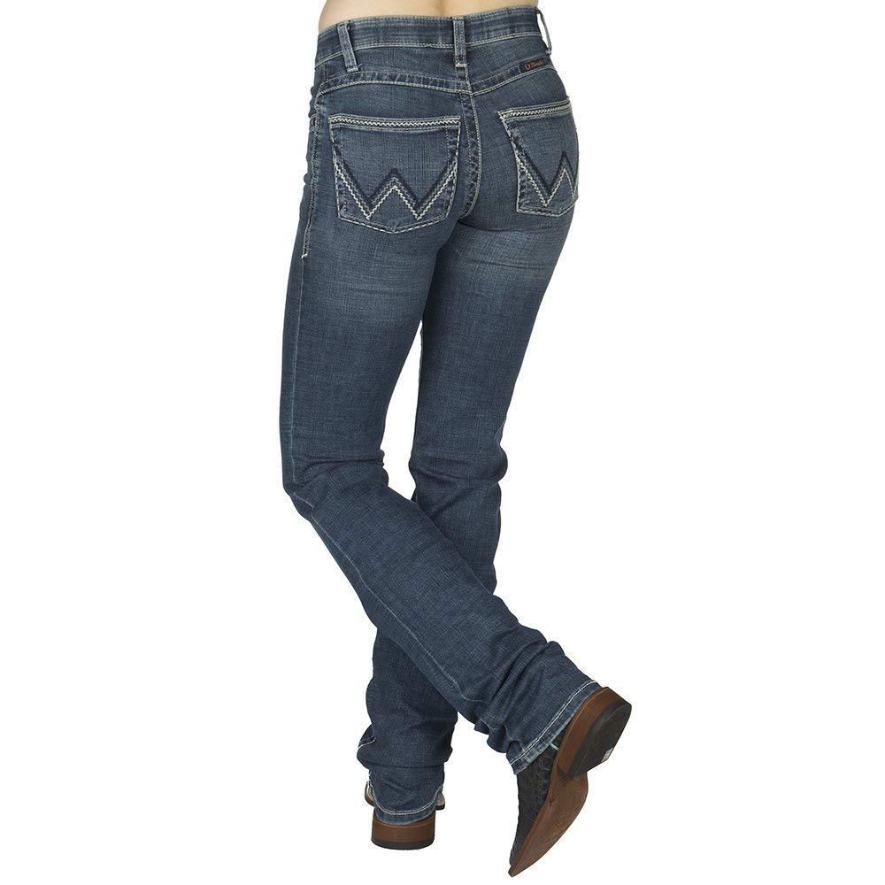 Wrangler Women's Willow Mid Rise Performance Waist Boot Cut Ultimate Riding Jean, Davis, 11-36