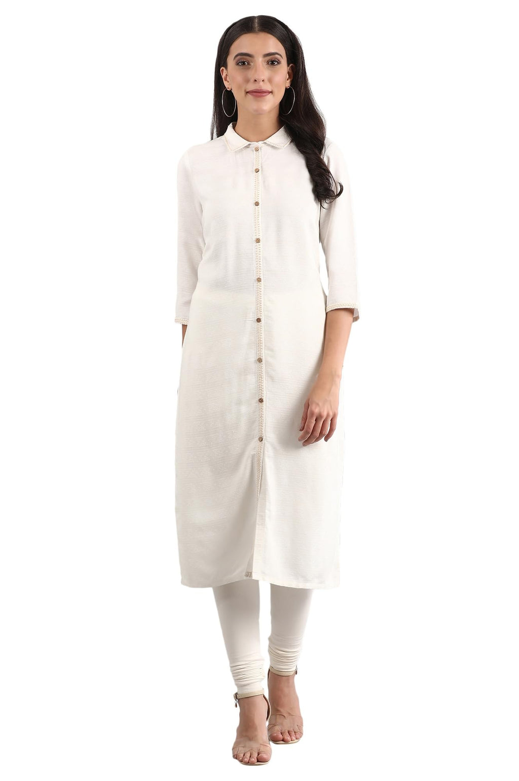 Aurelia Women'S Rayon Kurta (20Fea11196-600562_White_Xx-Large)