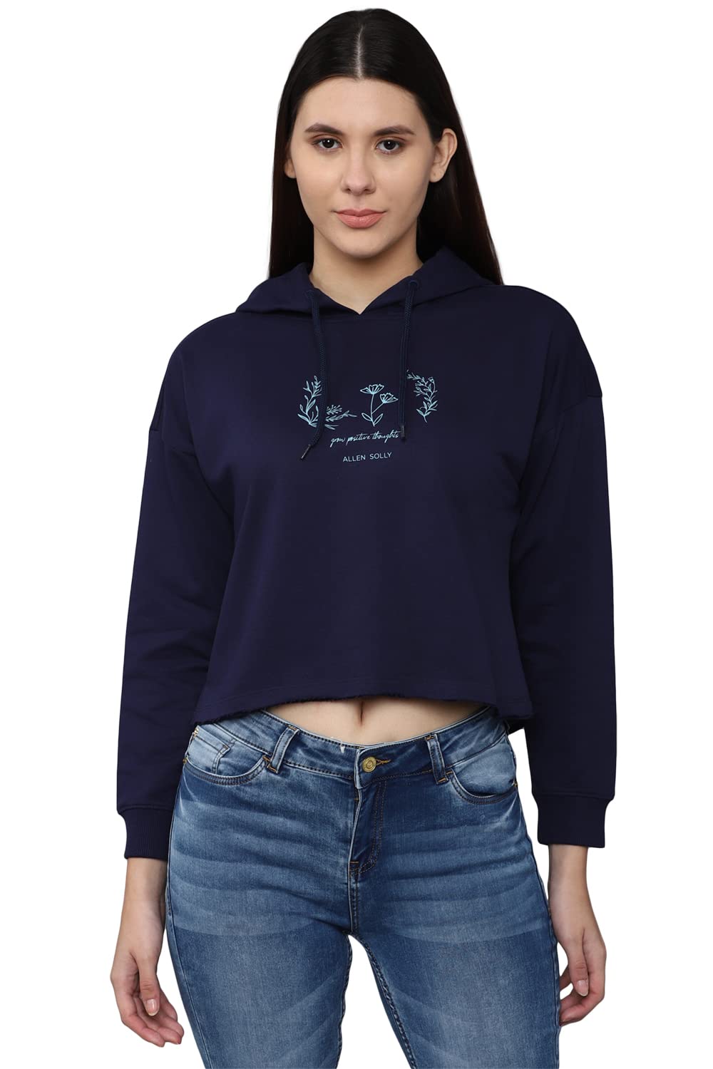Allen Solly Women Printed Graphic Hoodie