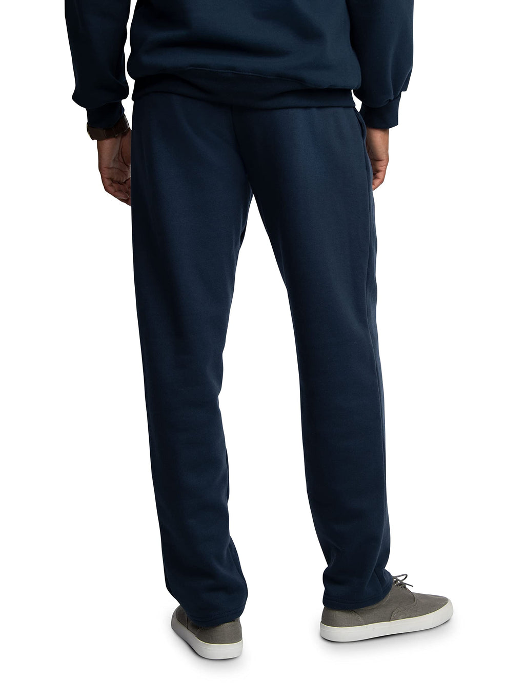Fruit of the Loom Men's Eversoft Fleece Sweatpants with Pockets, Moisture Wicking & Breathable, Sizes S-4X, Navy, Small