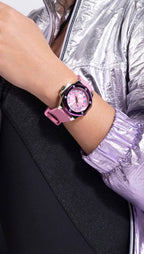 GUESS Ladies 38mm Watch - White Strap White Dial Two-Tone Case