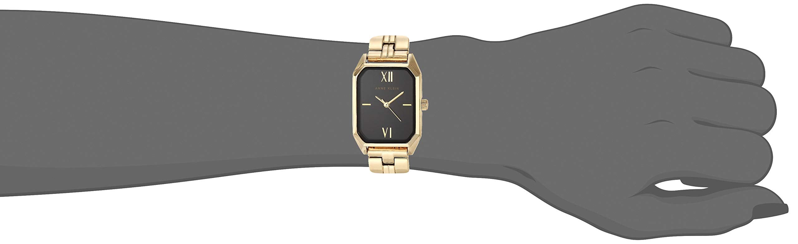 Anne Klein Dress Watch (Model: AK/3774BKGB), Gold/Black