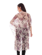 PRINTED LACE CROCHET TRIM DUSTER
