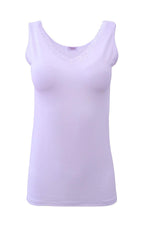 EGI Luxury Modal Women's Lace-Trimmed Camisole. Proudly Made in Italy.(1121)